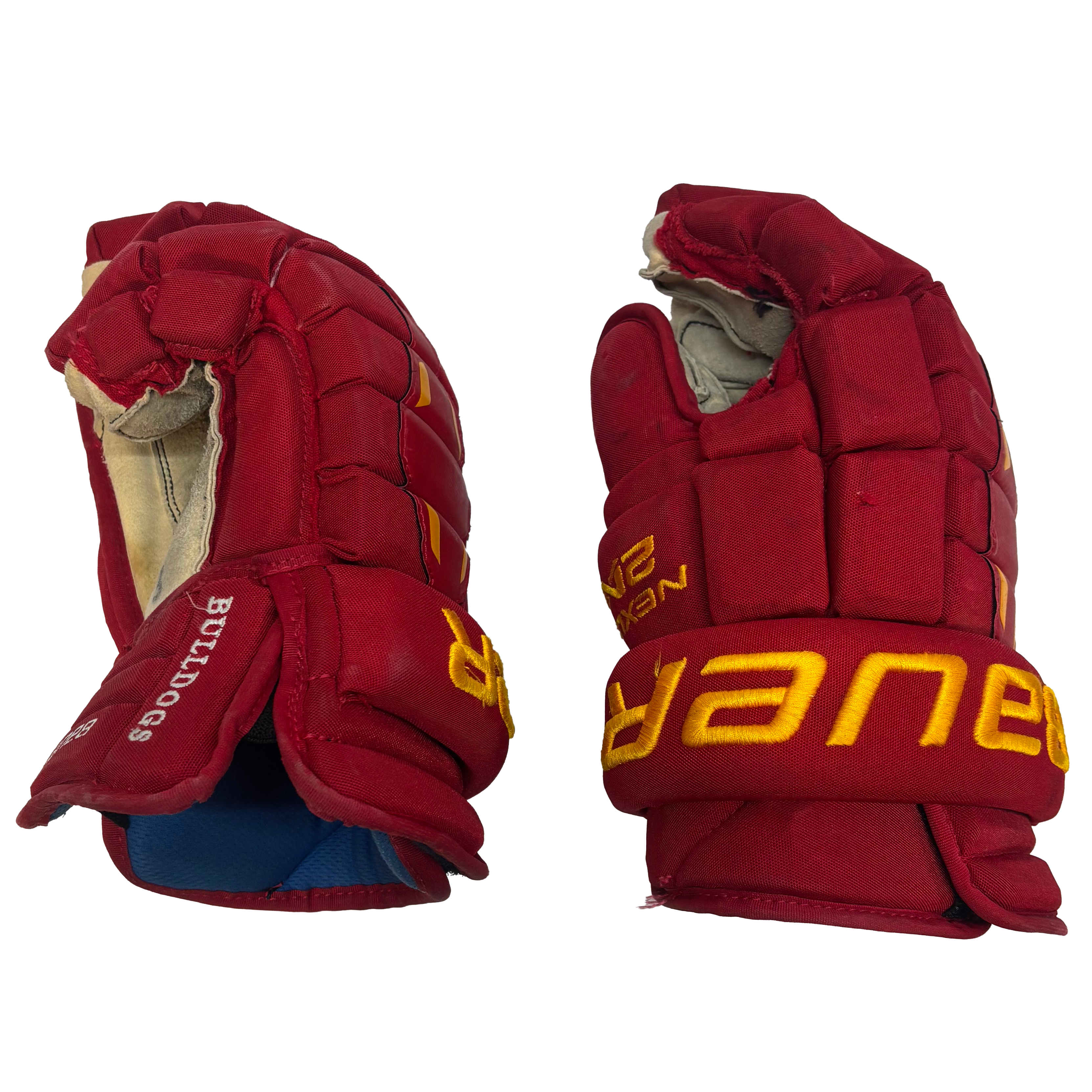 Bauer Nexus 2N - Used NCAA Pro Stock Glove (Red/Yellow)